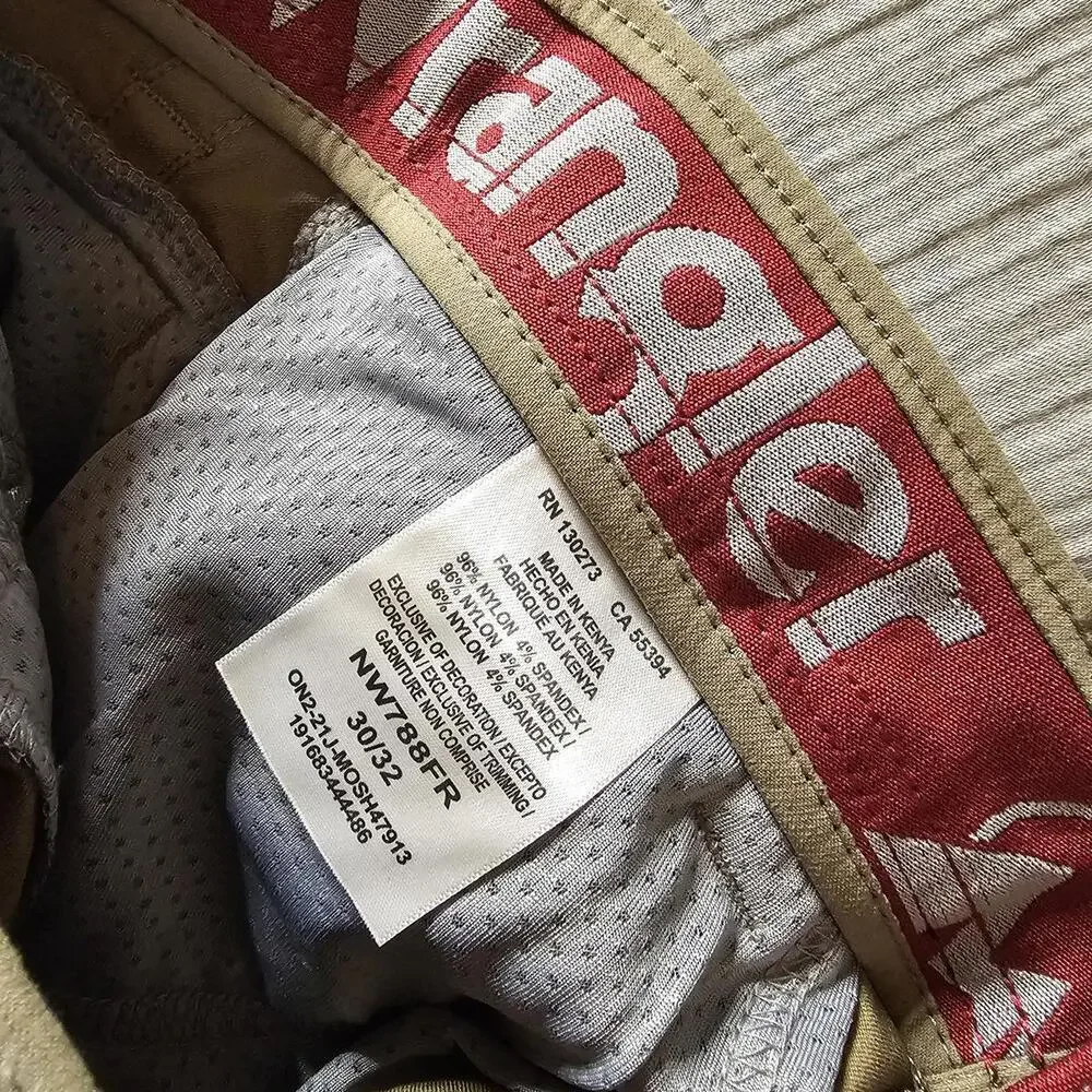 Wrangler Khaki Work Pants with Cargo Pockets